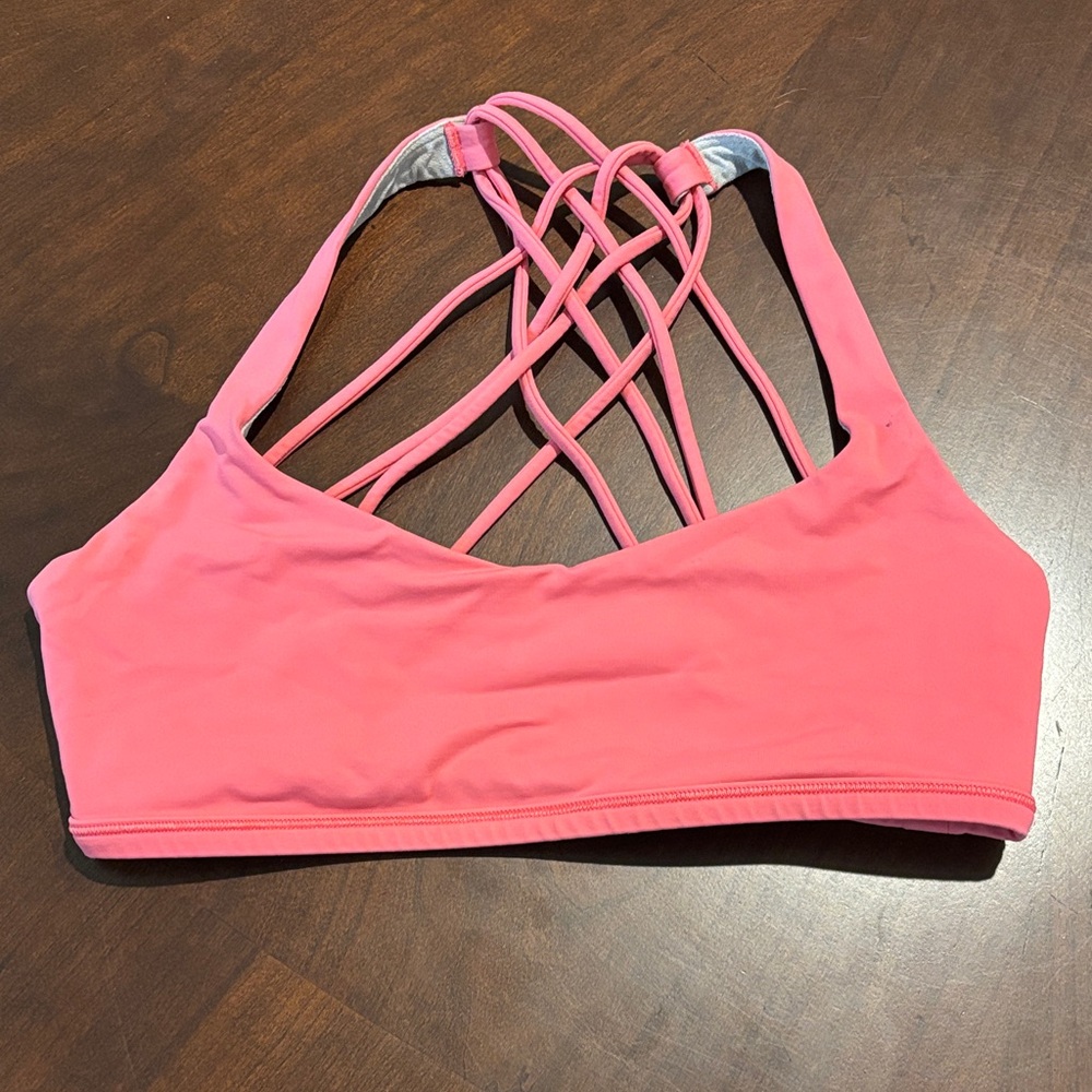 Lululemon Pink Strappy Bralette